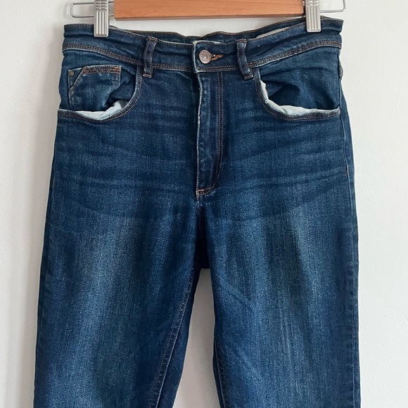 Zara Z1975 Whiskered Skinny High Rise Jeans - Picture 5 of 10